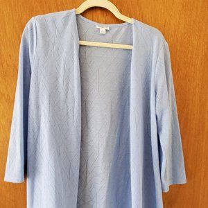 Women's Light Blue "Cardigan"  Jacket - Size L